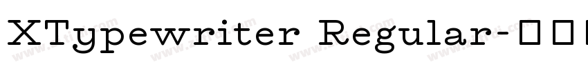 XTypewriter Regular字体转换